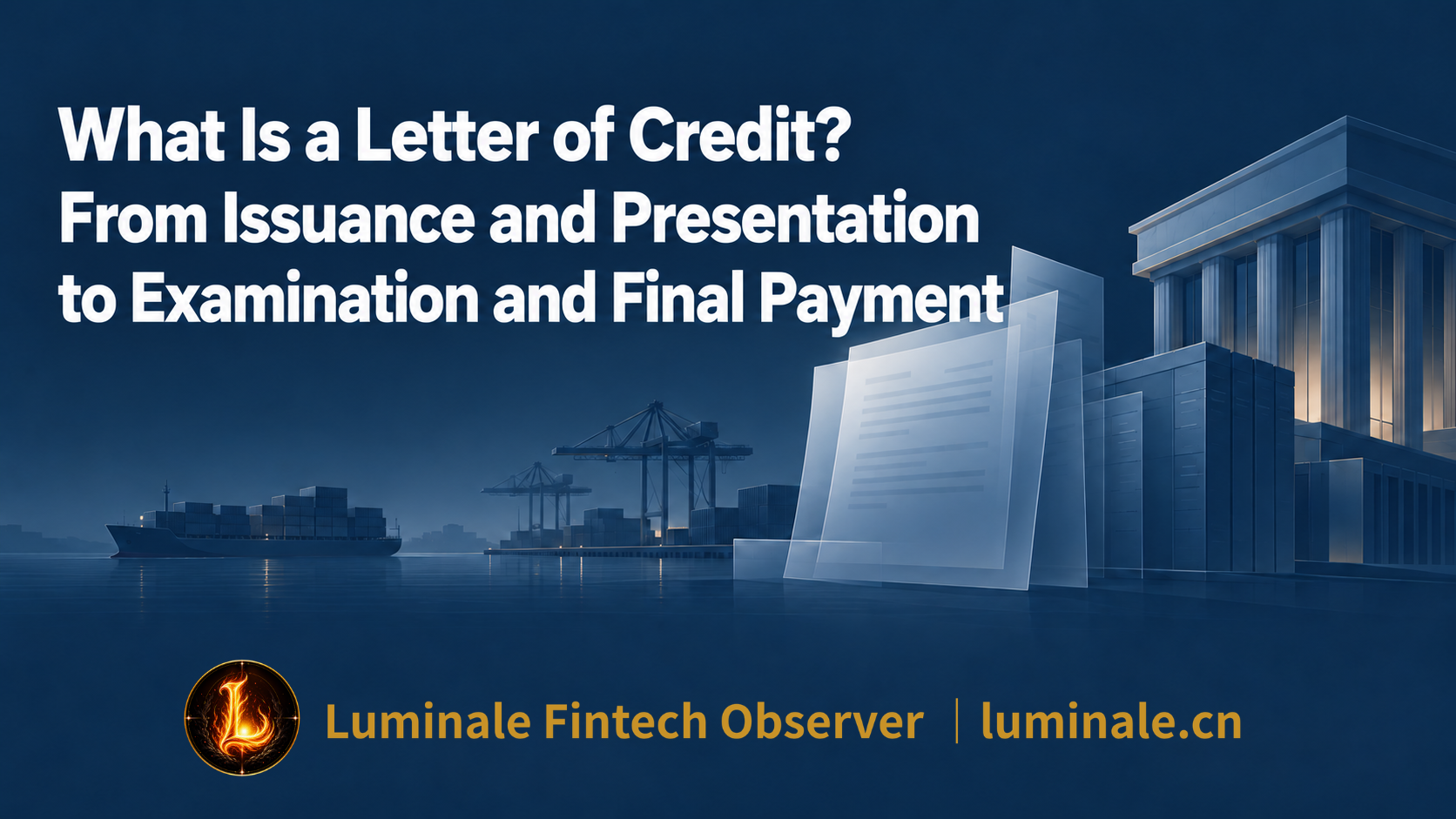 What Exactly Is a Letter of Credit? From Issuance, Presentation, and Examination to Final Payment | Luminale Fintech Observer