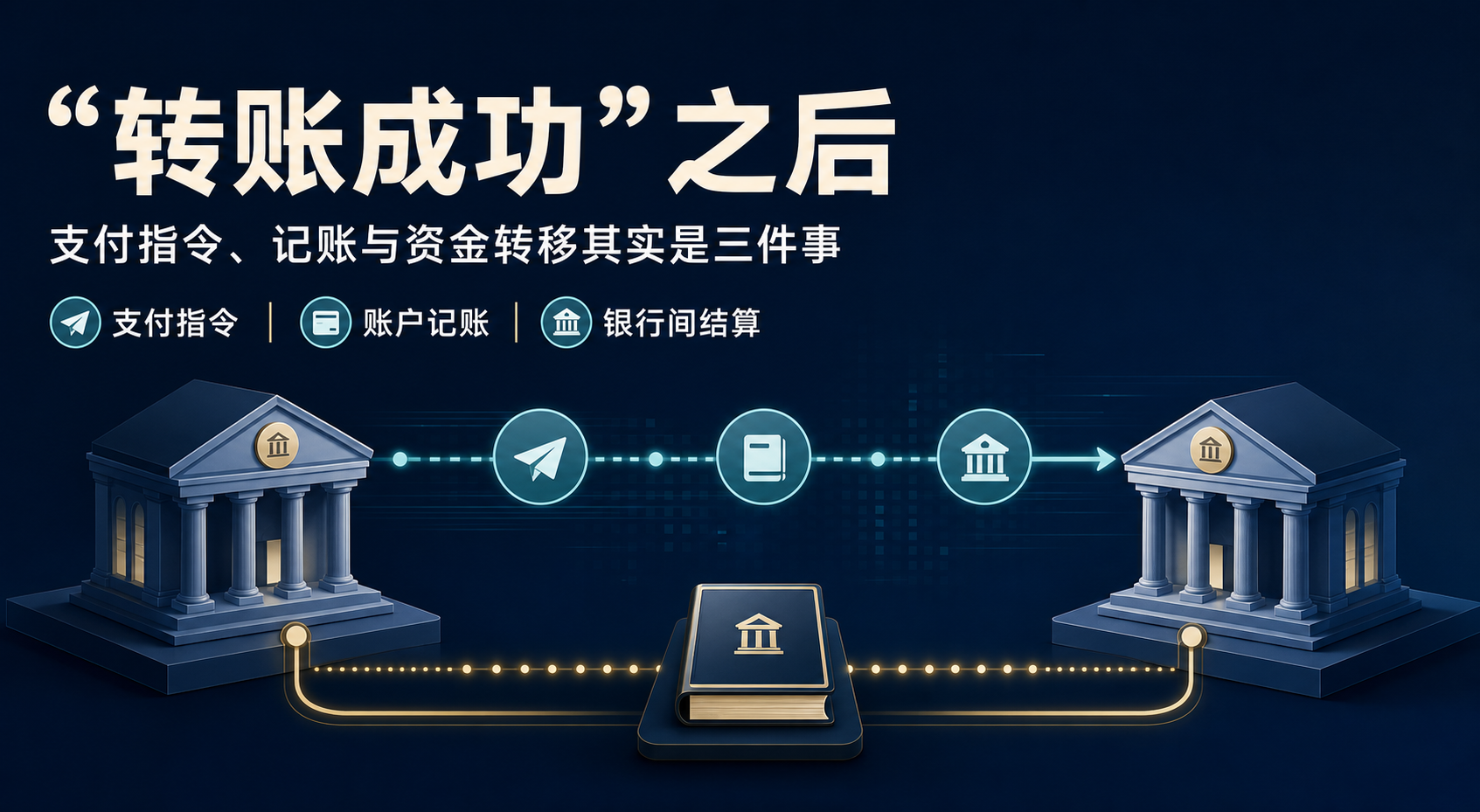支付指令、账户记账与银行间结算的关系