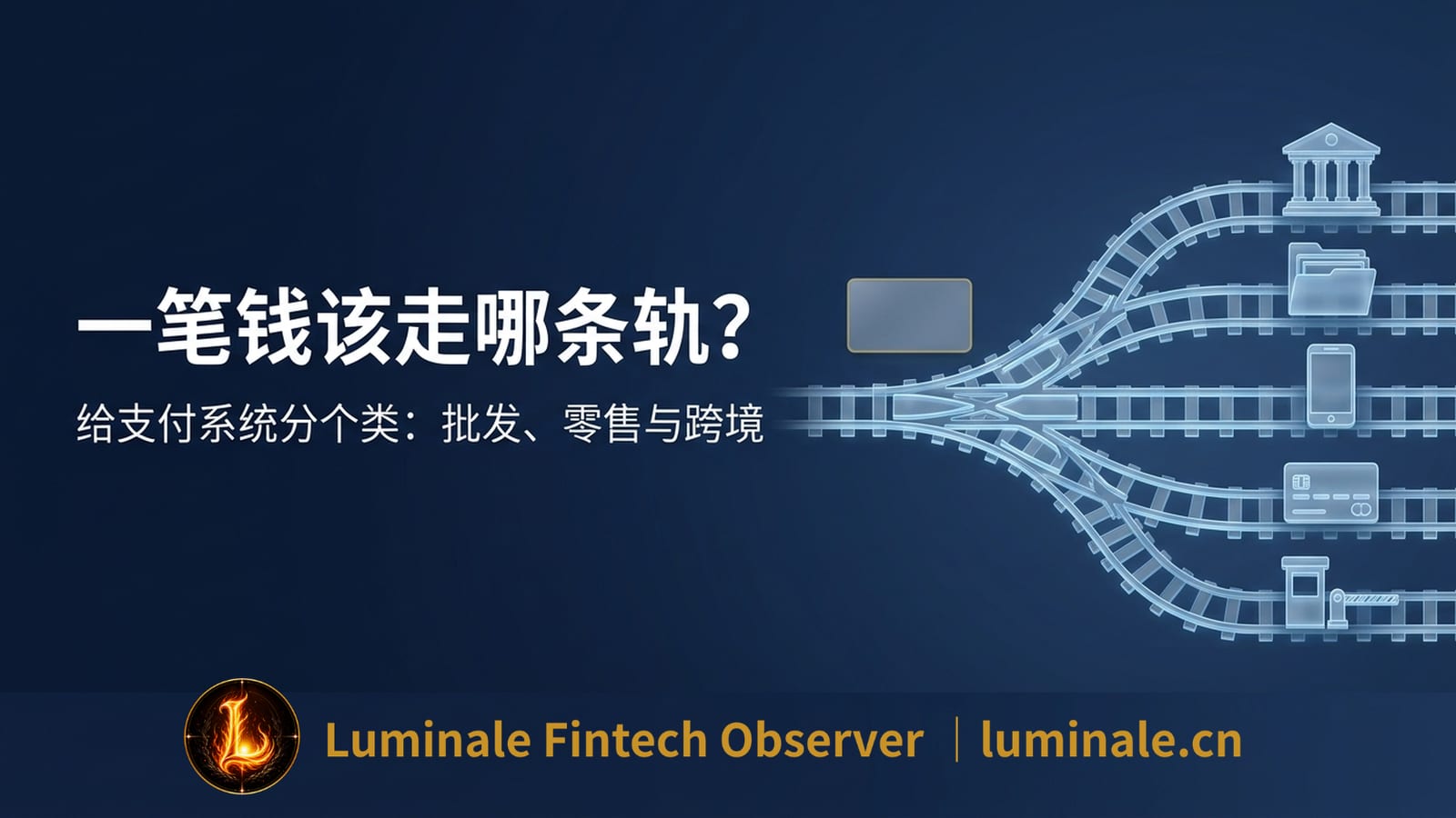 一笔钱该走哪条轨？——给支付系统分个类：批发、零售与跨境｜Luminale金融科技观察